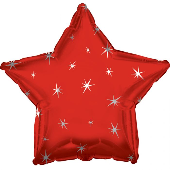 2 Star Shaped Foil Balloon 18" in each (Choose your color) Flat