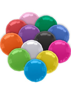 Solid Round Mylar - Single Pack 18" (Choose Your Color)