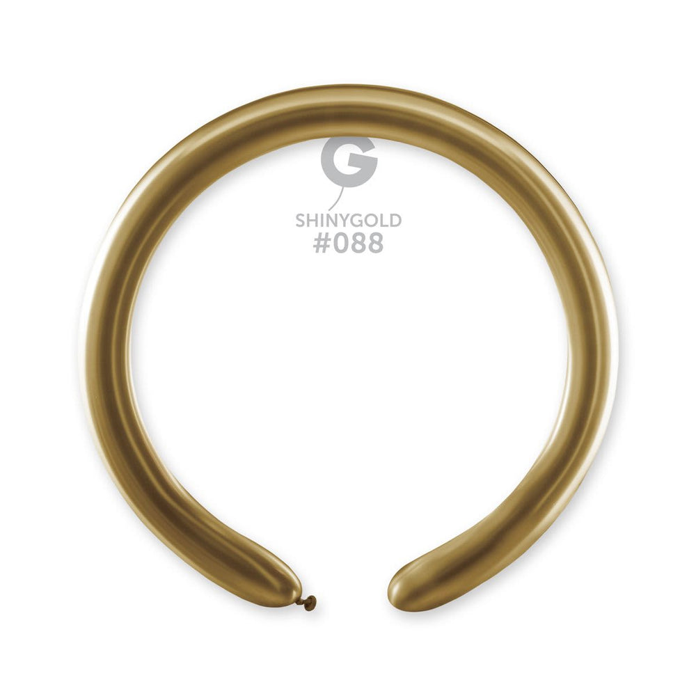 Shiny Gold #088 Balloon 2 in. | Gemar Balloons USA