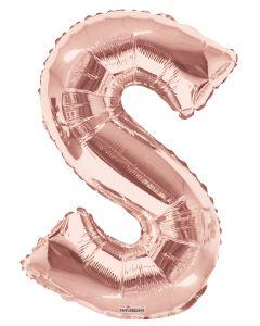 Letters A to Z Rose Gold Foil Balloon - 14" in and 34" in (Choose Size And Letter)