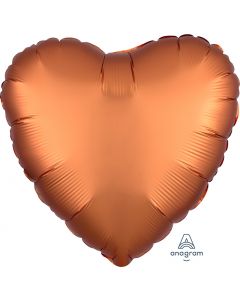 2 Satin Luxe Heart Anagram 18" (Choose Your Color)