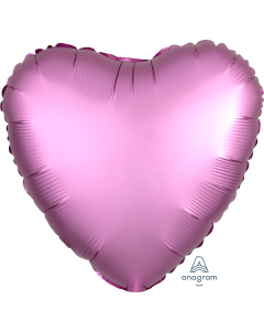 2 Satin Luxe Heart Anagram 18" (Choose Your Color)