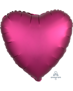 2 Satin Luxe Heart Anagram 18" (Choose Your Color)