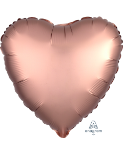 2 Satin Luxe Heart Anagram 18" (Choose Your Color)