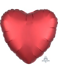 2 Satin Luxe Heart Anagram 18" (Choose Your Color)