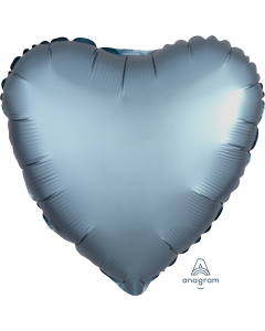 2 Satin Luxe Heart Anagram 18" (Choose Your Color)