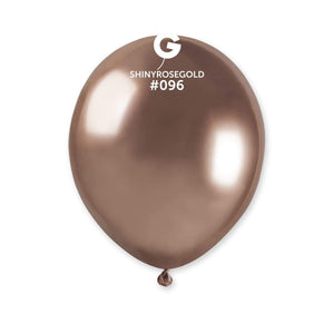 AB50-096 Shiny Rose Gold 5" 50 Pcs | Gemar Balloons USA