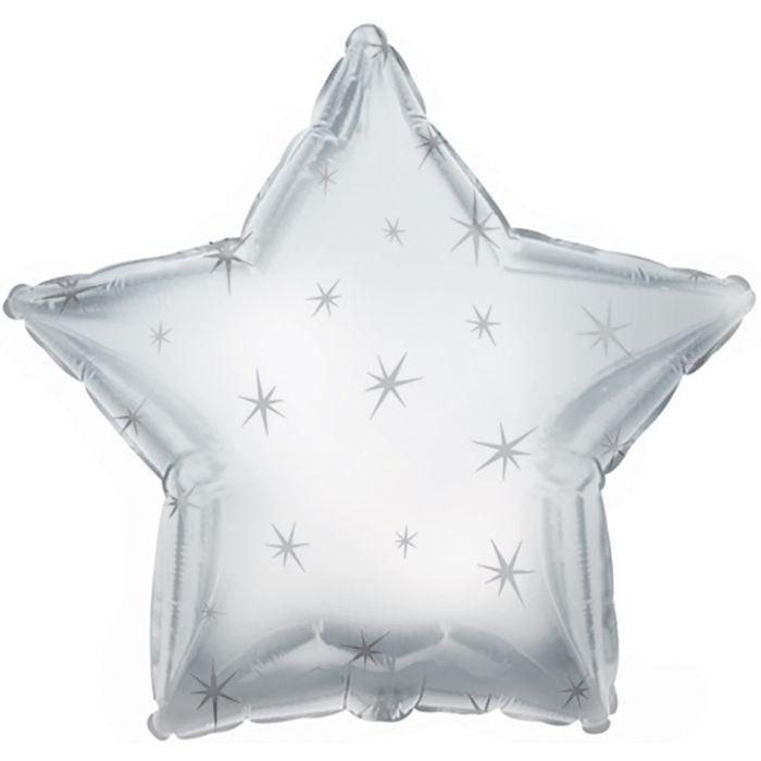 2 Star Shaped Foil Balloon 18" in each (Choose your color) Flat