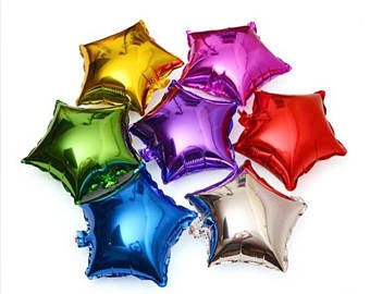 Star Balloons 18" Single Pack (Choose Your Color)