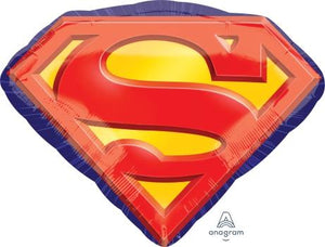 Superman Emblem Foil Balloon | 26" in x 20" in