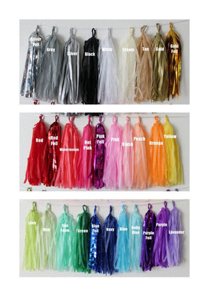 Balloon Tassel Garland ( Choose your Color )