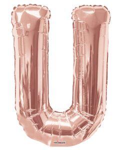 Letters A to Z Rose Gold Foil Balloon - 14" in and 34" in (Choose Size And Letter)