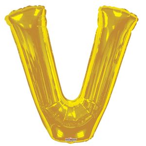 Letters A to Z Gold Foil Balloon - 14" in and 34" in (Choose Size And Letter)