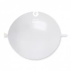 Metallic Balloon White GLM13-029 | 50 balloons per package of 13'' each