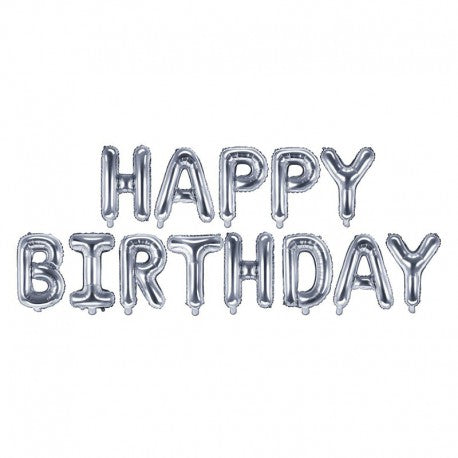 Happy Birthday Foil Balloon Banner Mylar Kits 16" (Choose Your Color)