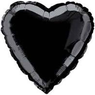 5 Heart Shaped Foil Balloon 9" Package(Choose your color)