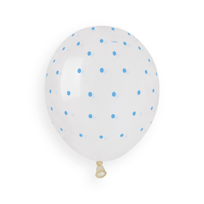 Chic Dots Clear\navy blue  GS120-1051 | 50 balloons per package of 13'' each