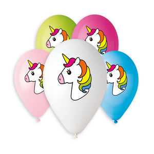 Unicorns Printed Balloon GS110-660-661 | 50 balloons per package of 12'' each