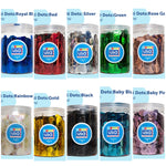 Confetti Jar  Round. 8.8 onz. (Choose your color)