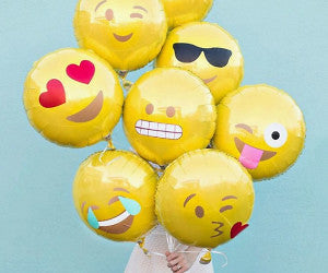 Emoji Balloons ( Choose your Theme ) 18" Single Pack