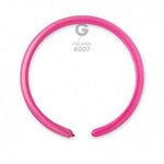 Solid Balloon Fuchsia D2 (160)-007 | 50 balloons per package of 1'' each