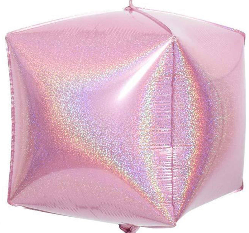 Cube Shaped Foil Balloon - 24” inch  each (Choose your color)