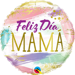 Feliz Dia Mama Color Swashes 18”