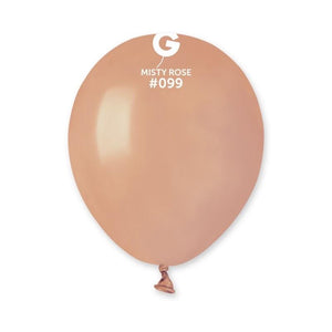 Solid Balloon Misty Rose A50-099 | 100 Balloons per Package of 5" each