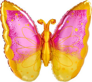 Pink & Yellow  Butterfly 25”