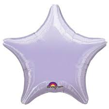 5 Pack Star Shaped Foil Balloon  4"  (Choose your color) Flat