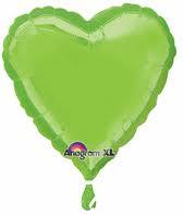 5 Heart Shaped Foil Balloon 9" Package(Choose your color)