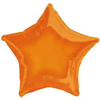 5 Pack Star Shaped Foil Balloon  4"  (Choose your color) Flat