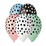 Panda Spots Ass. GS120-866 | 50 balloons per package of 13'' each