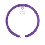 Solid Balloon Purple D2 (160)-008 | 50 balloons per package of 1'' each