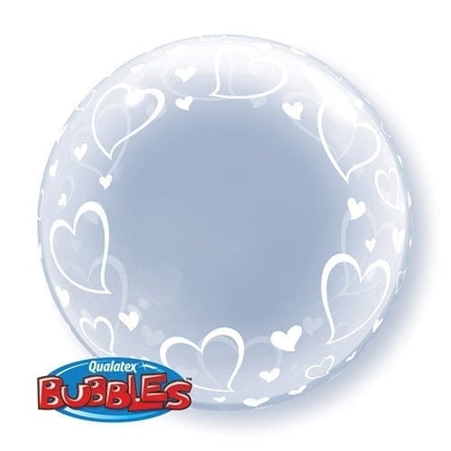 Deco Bubble Stylish Hearts 24"