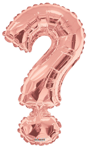 Letters A to Z Rose Gold Foil Balloon - 14" in and 34" in (Choose Size And Letter)