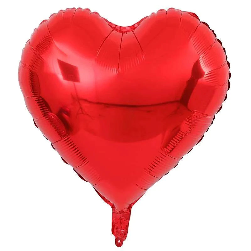 2 Heart Shaped Foil Balloon 18" in (Choose your color)