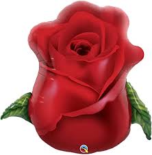 Red Rose Foil 33"