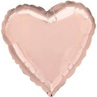 5 Heart Shaped Foil Balloon 4" Package (Choose your color)