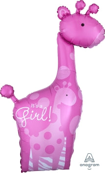 Safari Baby Girl Giraffe Foil Anagram