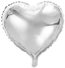 5 Heart Shaped Foil Balloon 9" Package(Choose your color)