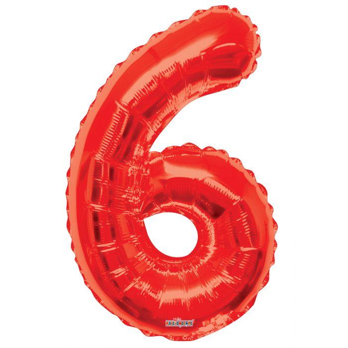 Numbers 0 to 9 Red Foil Balloon 34" in each (Choose your number)