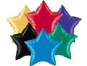 2 Star Shaped Foil Balloon 18" in each (Choose your color) Flat