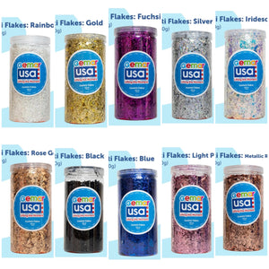 Confetti Jar  Foil Irregular Flakes 8.8 onz. (Choose your color)