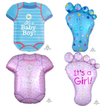 It's a Baby Boy/Girl Foil Balloons - (Choose your theme)