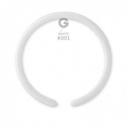 Solid Balloon White D2 (160)-001 | 50 balloons per package of 1'' each